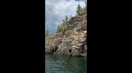 Back flip fail - Cliff Jump