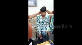 New Delhi residents give alleged thief bizarre birthday party