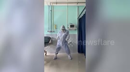 PPE-clad doctors entertain COVID-19 patients in northeastern India