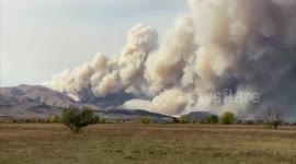 Cal-Wood fire sends plumes of smoke into Colorado sky