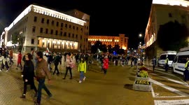 101st day of protests demanding the resignation of Prime Minister Boyko Borissov and Chief Prosecutor Ivan Geshev in Sofia, Bulgaria