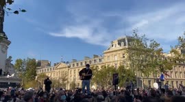 Crowd sings 'Farewell Mr. Professor' in touching tribute to French schoolteacher