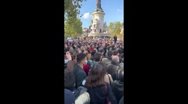 Demonstrations pay tribute to beheaded teacher in Paris