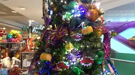 Christmas Shop 2020 sparkles with decorations at Peter Jones Sloane Square in Chelsea - London