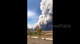 US: Time-Lapse Of Massive Smoke From Cal-Wood Fire In Boulder, Colorado