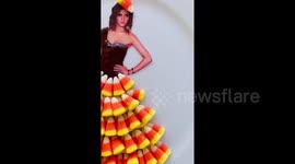 Viral TikTok artist reimagines candied celeb outfits just in time for Halloween