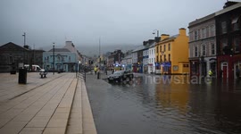 Businesses begin clean-up efforts after floods devastate coastal Irish town