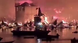 Fire Destroys More Than 150 Homes In Indonesia