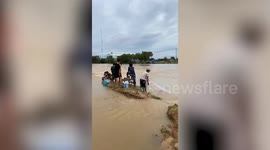 Escaped crocodiles caught after floods in Cambodia