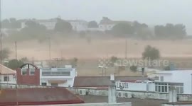 Sandstorm spotted In Seville, Spain