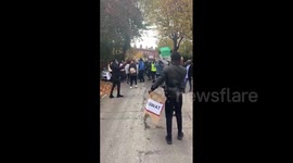 Ireland: Crowd Gather In Front Of Embassy Of Nigeria In Dublin Protesting Against Police Brutality