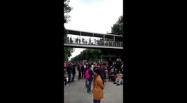 Indonesians take to the streets to protest new labor law in Jakarta