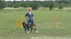 Ilina Polina and malinois Sabur Dogdance