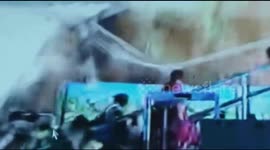 CCTV footageof the accident of landslide at Kanaka Durga Temple in Vijayawada Andhra Pradesh India.