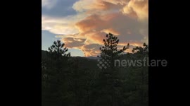US: Time-Lapse Of Undulating Smoke Billowing From East Troublesome Fire In Colorado