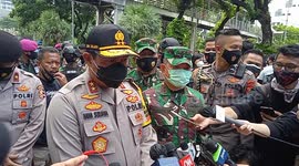Interview of The Head of Police in Indonesia during the anti-government demonstration in Jakarta