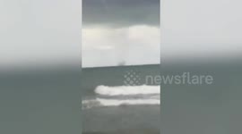 Waterspout Forms Off The Coast Of The Philippines