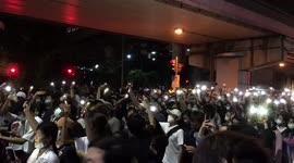 Thai protesters gather at busy junction as unrest continues