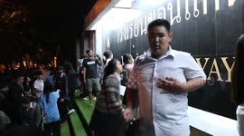 Thai Students Protest Place Democracy Stickers On School