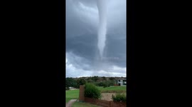 Water spout seen off Greek coast