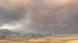 Time Lapse Video Near Highway 36 in Boulder Shows Smoke From Colorado Wildfires