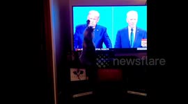 Cat furiously claws Donald Trump on TV during presidential debate