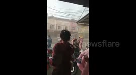 Whirlwind hit Bekasi City, West Java