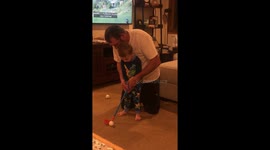 Kid Swung The Club Back And Whacked His Father In The Head, Golf Lesson Over