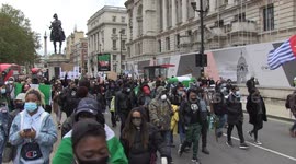 End SARS protests continue on the streets of London