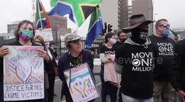 South African protesters march to parliament to present demands