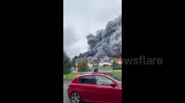 Large fire breaks out in northern French town of Le Havre