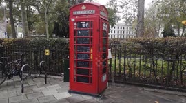 Telephone Box Now A Mini Cafe