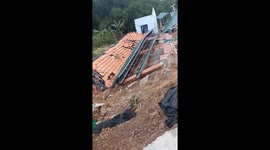 Homes destroyed by deadly fooding in central Vietnam