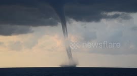 Watch amazing footage of incredible waterspout off Greek coast
