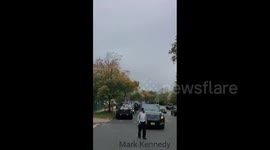 US: Pro-Trump Car Parade Driving Through New York City