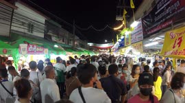 Devotees eat non-meat street food at Phuket Vegetarian Festival