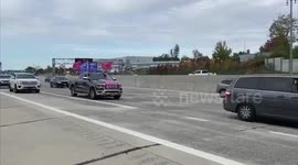 Pro-Trump caravan parades down New York highway