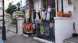 A stunning Halloween display in Knightsbridge in London