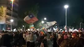 Chile: People Celebrate In Santiago As Voters Back Rewriting Of Constitution