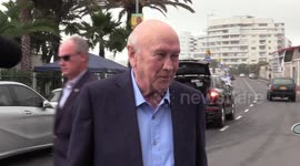 FW De Klerk votes in 2019 elections
