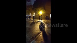 US voters line up at dawn for early voting in New York