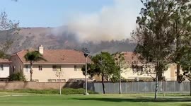 Silverado Fire near Irvine, California