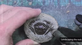 Fossil hunter reveals 35-million-year-old crab encased in 'natural cement'