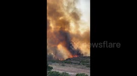 An up-close look at the Silverado Canyon Fire