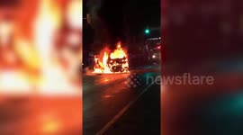Vehicles on fire as riots erupt in Philadelphia after shooting of Walter Wallace