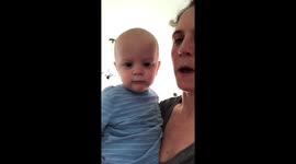 Mom and baby have 'popping noise' competition in Maryland
