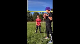 Pulling teeth with an American football