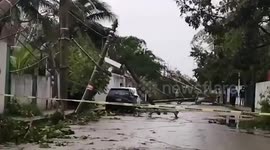 Hurricane Zeta leaves trail of destruction in Mexico's Yucatan region
