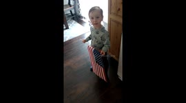 This 3 year old is more patriotic than you-reciting the pledge of allegiance