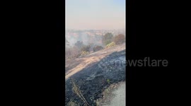 California vegetation charred as Silverado Fire burns over 13,000 acres
